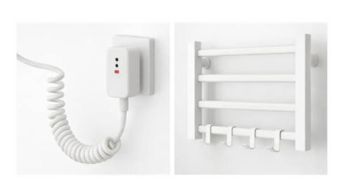 Електрична настінна рушникосушка для ванної GN-7401-W (сушка для рушників)