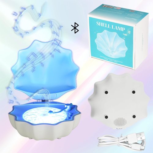 Акумуляторний нічник-колонка «Мушля» з Bluetooth та програвачем для затишку вдома