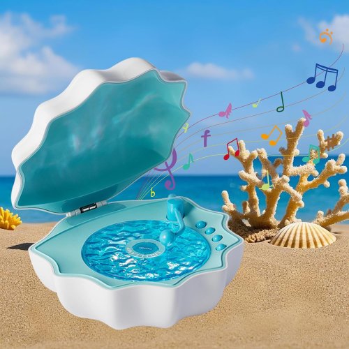 Акумуляторний нічник-колонка «Мушля» з Bluetooth та програвачем для затишку вдома