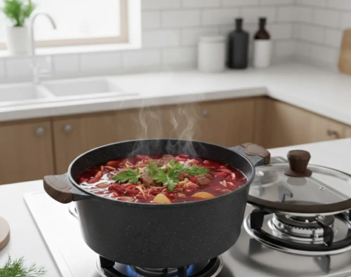 Набір каструль RAF R-80004 5в1 з антипригарним покриттям (кухонні каструлі)