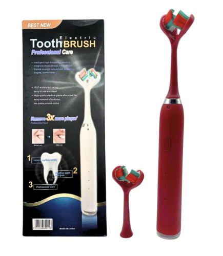 Акумуляторна електрична зубна щітка Best New з подвійною головкою, ефективне чищення