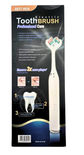Акумуляторна електрична зубна щітка Best New з подвійною головкою, ефективне чищення