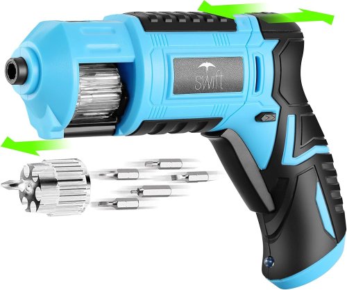 Акумуляторний портативний шуруповерт DOMOTEC 3.6V з барабаном для біт