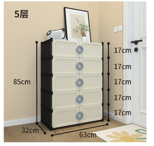 Шафа-полиця для взуття XG10: закритий стелаж для зберігання у домі