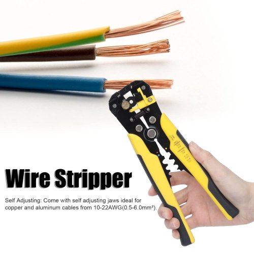 Посилені кліщі для зняття ізоляції — багатофункціональний стрипер для електромонтажу