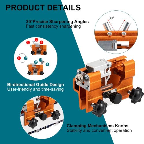 Ручна точилка BIGSTREN для заточування ланцюгів бензопил без демонтажу