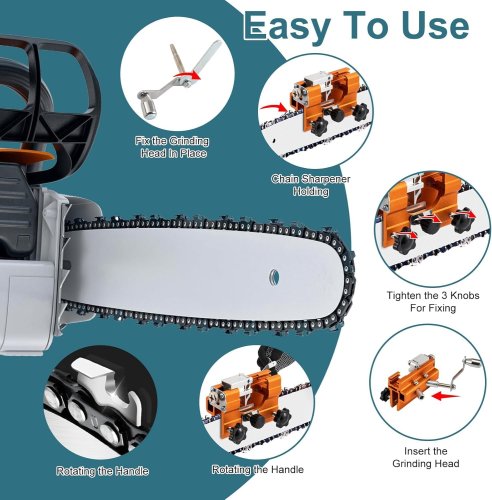 Ручна точилка BIGSTREN для заточування ланцюгів бензопил без демонтажу