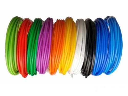 PLA-пластик для 3D-ручки: 10 кольорів × 10 м, набір картриджів 100 м
