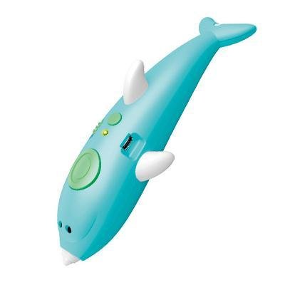 3D ручка 3dPen Dolphin 9003 з трафаретами «Дельфін», набір для дитячої творчості