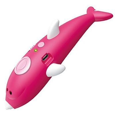 3D ручка 3dPen Dolphin 9003 з трафаретами «Дельфін», набір для дитячої творчості