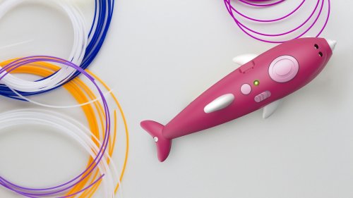 3D ручка 3dPen Dolphin 9003 з трафаретами «Дельфін», набір для дитячої творчості