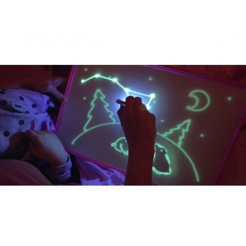 Планшет-дошка «Малюй світлом» A3: набір для світних у темряві малюнків, 33×45 см