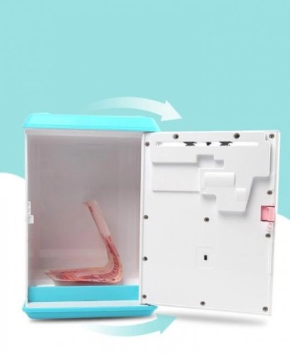 Дитячий іграшковий сейф-скарбничка Robot BODYGUARD з купюроприймачем, кодовим замком і відбитком пальця