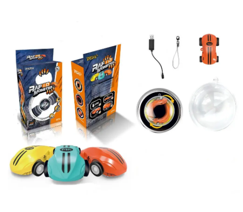 Інтерактивна машинка-спіннер Rapid Monster у кулі, USB, дитяча іграшка