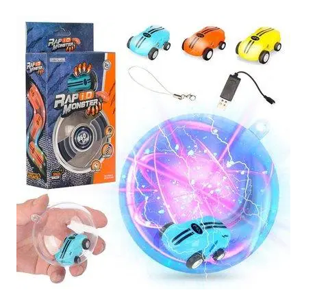 Інтерактивна машинка-спіннер Rapid Monster у кулі, USB, дитяча іграшка