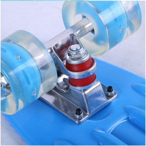 Дитячий пенніборд Penny Board Fish Skateboards: скейт-дошка з підсвіткою коліс