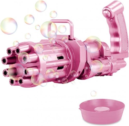 Іграшковий автомат‑пістолет для мильних бульбашок Bubble Gun BUBBLE BLASTER з пляшкою мила