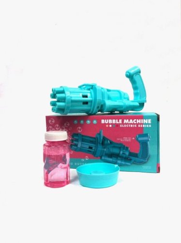 Іграшковий автомат‑пістолет для мильних бульбашок Bubble Gun BUBBLE BLASTER з пляшкою мила
