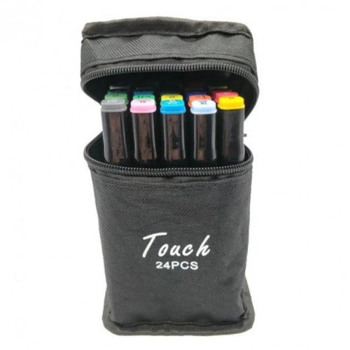 Набір двосторонніх маркерів для скетчингу Sketch Marker Touch Raven, 24 шт.