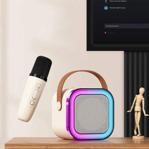 Дитячий караоке-набір: бездротовий мікрофон і Bluetooth-колонка для співу