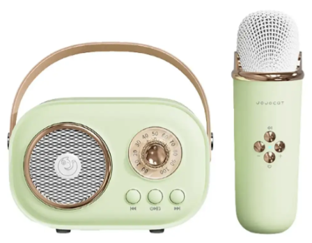 Портативна Bluetooth-колонка RETRO на акумуляторі з мікрофоном — міні-караоке