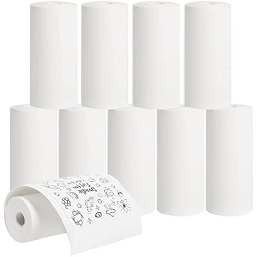 Набір термопаперу для портативного принтера: 5 рулонів, папір для дитячого термопринтера