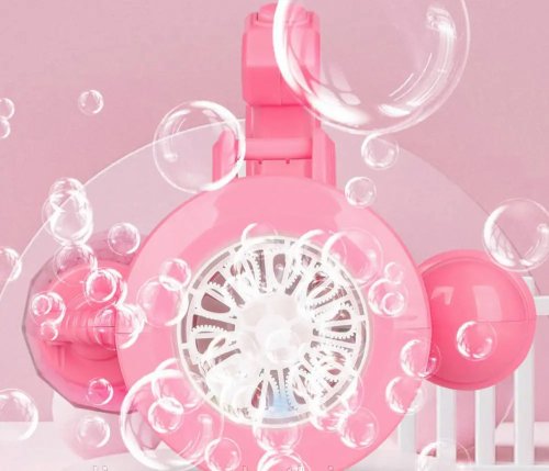 Дитячий автомат-кулемет Bubble Machine Toy — генератор мильних бульбашок (пухирцевий пістолет)