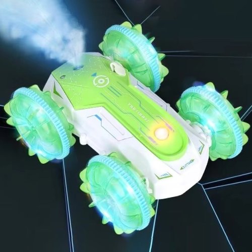 Трюкова радіокерована машинка-перевертень Amphibious Stunt: їздить по воді, дим, підсвітка