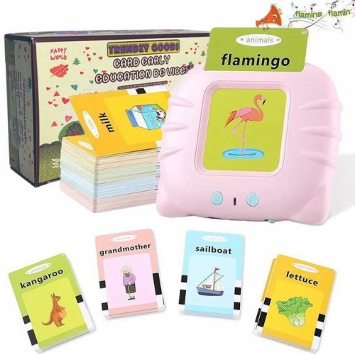 Монтессорі розвиваючі звукові картки для дітей: гра для вивчення англійської, 224 слова