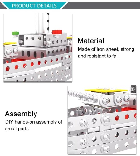 Металевий гвинтовий конструктор корабель X688-1 для дітей, 246 деталей