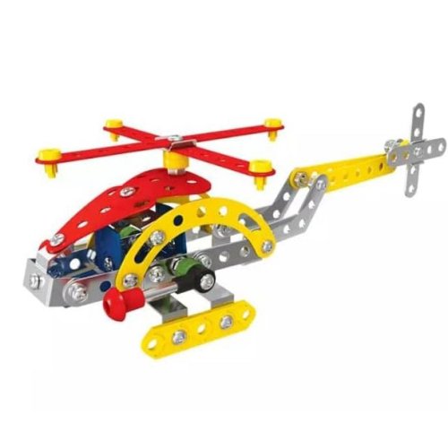 Металевий гвинтовий конструктор X638-3, 212 деталей, 5-в-1: вертольоти та літак
