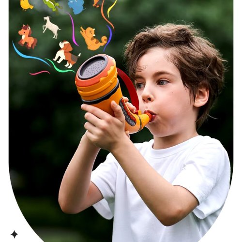 Інтерактивний дитячий музичний ріжок Animal Caller з імітацією 30 звуків тварин