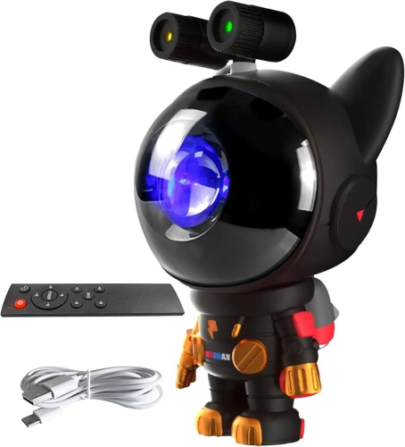 Лазерний нічник-проектор Nebula Dog «Собака-астронавт» — космос і зоряне небо