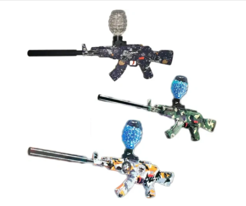 Дитячий орбібольний автомат GUN TOYS WH10 — кулемет‑пістолет, стріляє орбізами та гелевими кульками