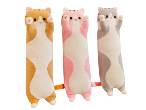 М’яка іграшка-обіймашка «Кіт-батон» антистрес подушка, 90 см