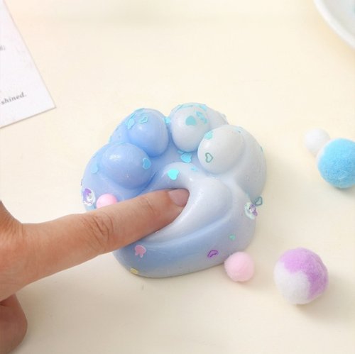 Антистрес-іграшка Squish Cat Paw: силіконова сквіш-лапка котика (таба) для дітей