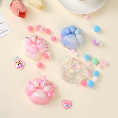 Антистрес-іграшка Squish Cat Paw: силіконова сквіш-лапка котика (таба) для дітей