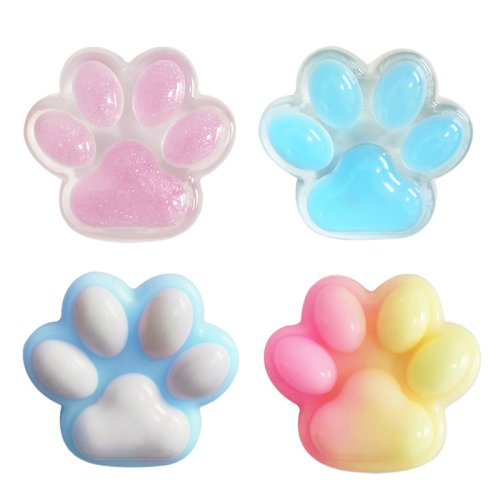 Антистрес-іграшка Squish Cat Paw: силіконова сквіш-лапка котика (таба) для дітей