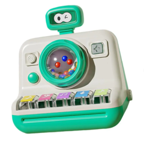 Міні-піаніно іграшкове з музикою та підсвіткою, електросинтезатор на батарейках, Монтессорі, 18м+