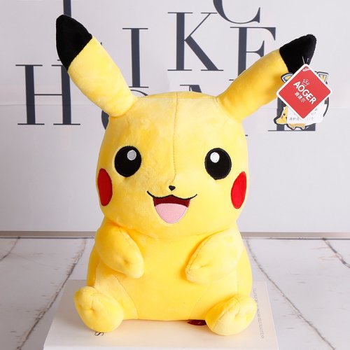 М’яка іграшка-обіймашка Пікачу, антистрес-подушка 45 см