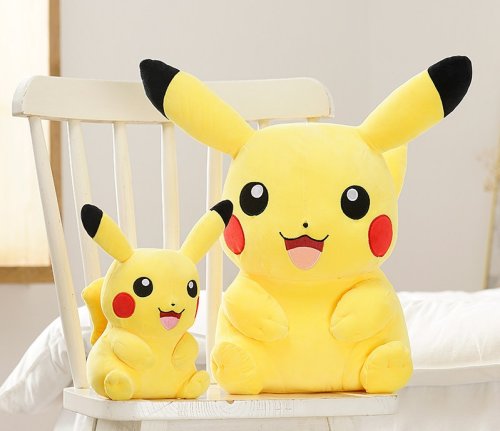 М’яка іграшка-обіймашка Пікачу, антистрес-подушка 45 см