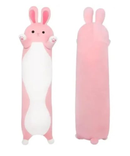 Плюшева іграшка-подушка зайчик 90 см — м’яка обнімашка для дітей