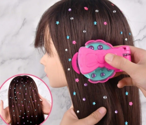 Степлер-стайлер Bling Bling для волосся: прикраса стразами, «діамантовий» для дівчаток