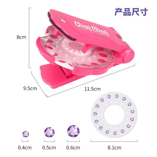 Степлер-стайлер Bling Bling для волосся: прикраса стразами, «діамантовий» для дівчаток