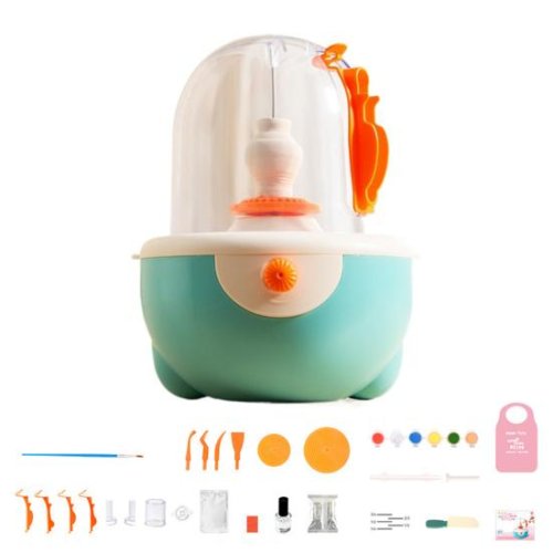 Дитяче міні гончарне коло: набір для творчості, ліплення та майстерні вдома