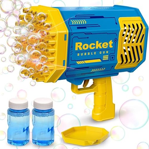 Гарматa мильних бульбашок Bazooka Rocket Bubble Gun 69 з підсвіткою та багатьма отворами