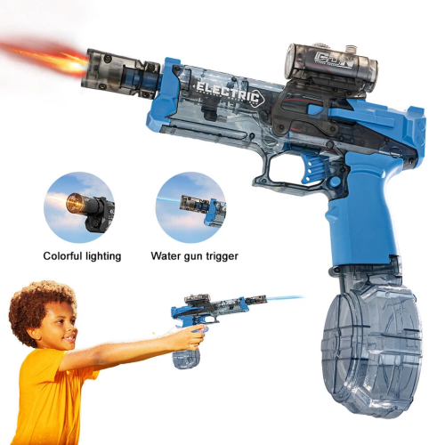 Електричний водяний бластер A2: акумуляторний автоматичний пістолет з підсвіткою та великим баком