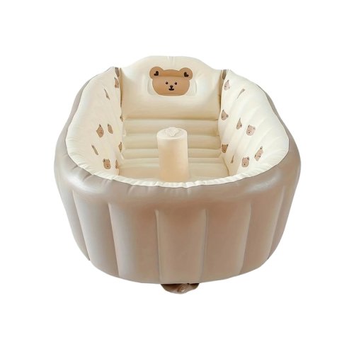 Портативна надувна ванночка для малюків з антиковзним дном та насосом