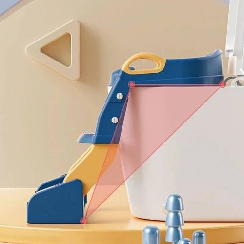 Дитяче сидіння на унітаз Babycare з драбинкою, складна накладка зі сходинкою