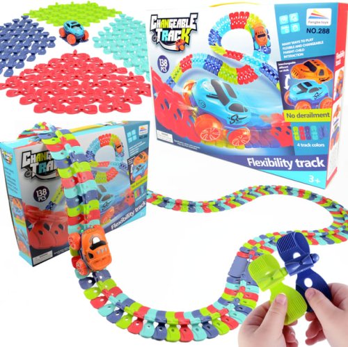 Гнучка гоночна траса Cheangeble Track з машинкою, 138 деталей (138 pcs)